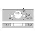 Hettich: 9094281: Петля Sensys 8646i, 3 мм, TH 53 O35, Под запрессовку