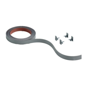 Hettich: 9209232: Декоративные комплекты для ходовых профилей SlideLine M, 16, Серебристая, 2500