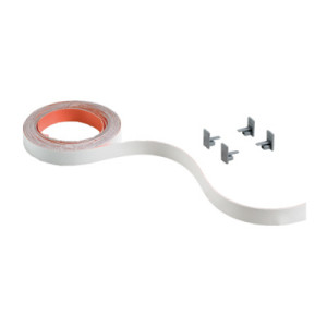 Hettich: 9209272: Декоративные комплекты для ходовых профилей SlideLine M, 16, Белая, 2500